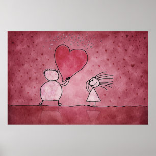 Die zwei und die Valentine Poster