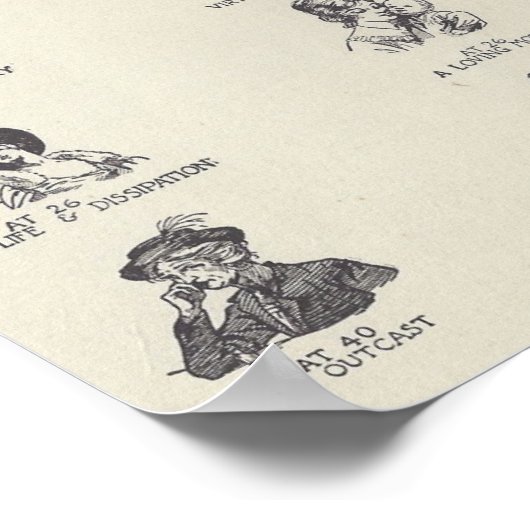 Die zwei Wege (Frauen) Poster (Ecke)