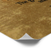 Die zwei Wölfe, das Sprichwort von Cherokee Poster (Ecke)