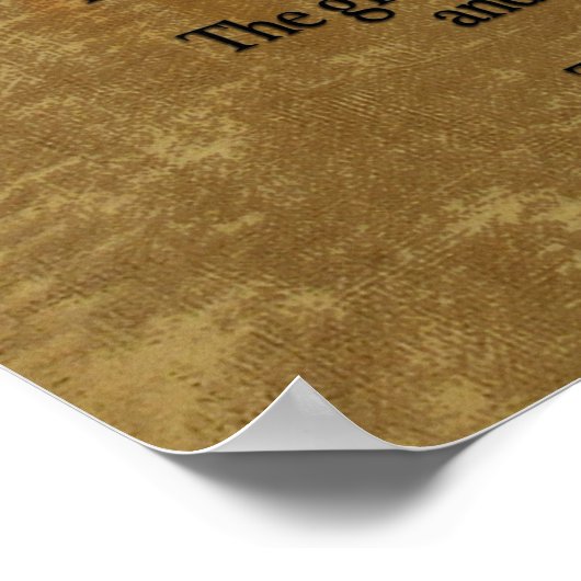 Die zwei Wölfe, das Sprichwort von Cherokee Poster (Ecke)