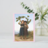 Die Zweigstelle Cherry von William Bouguereau Postkarte (Stehend Vorderseite)