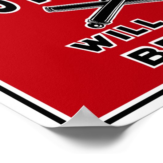 Die zweite Artillerie braucht 200 echte Männer — E Poster (Ecke)