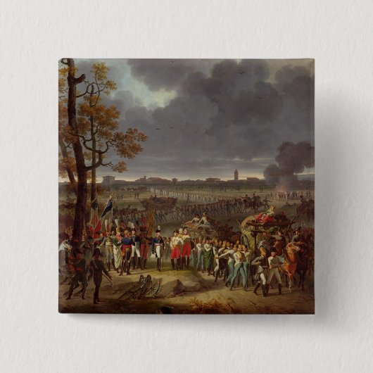 Die zweite Belagerung von Mantua Button (Vorderseite)