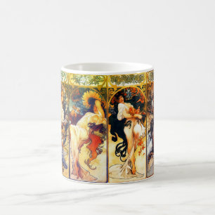 Die zweite Jahreszeiten-Tasse von Mucha Kaffeetasse