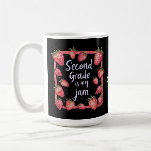 Die zweite Klasse ist mein Ding Erdbeere Lustiger  Kaffeetasse