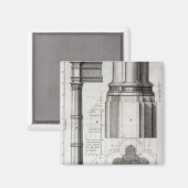 Die zweite Ordnung der gotischen Architektur, 1741 Magnet (Vorderseite/Rückseite)