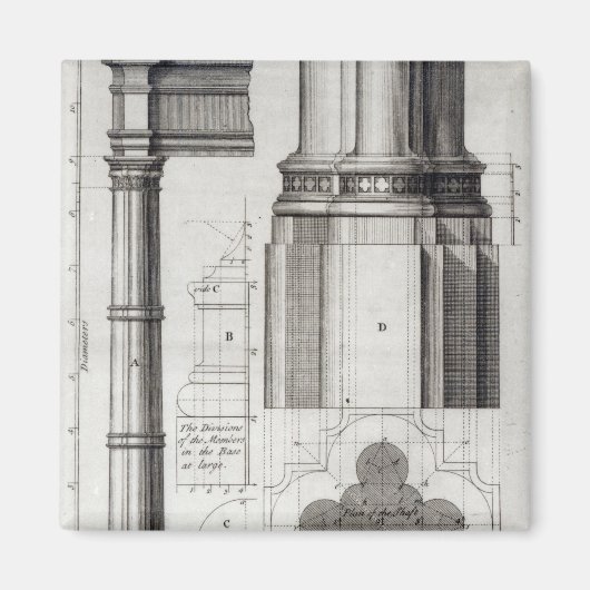 Die zweite Ordnung der gotischen Architektur, 1741 Magnet (Vorne)