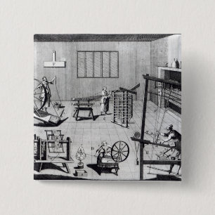 Die zweite Platte der Woollen Fertigung Button