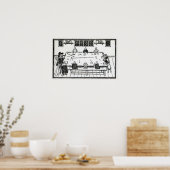 Die zweite Tabelle der guten Kultur Poster (Küche)