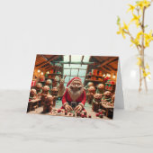 Die Zwielthelfer des Weihnachtsmanns: Ein Mischous Karte (Gelbe Blume)