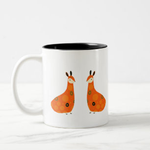 Die Zwillinge der Wildnis Zweifarbige Tasse