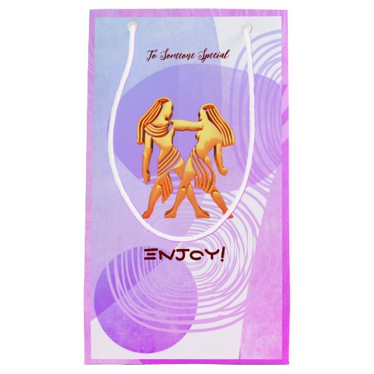Die Zwillinge Gemini Kleine Geschenktüte (Vorderseite)