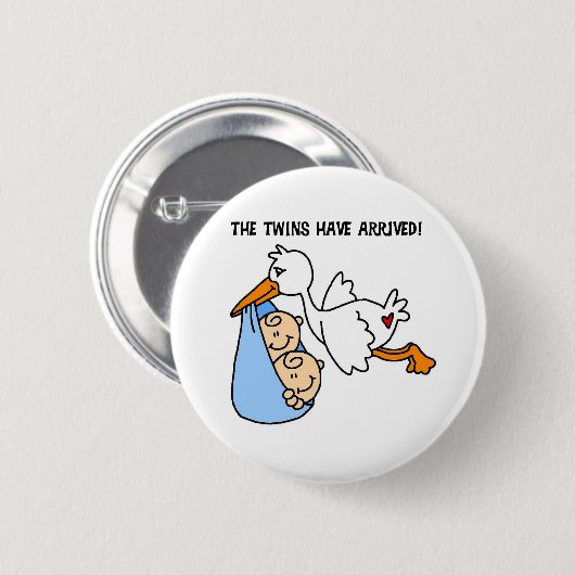 Die Zwillinge sind angekommen Button (Vorne & Hinten)