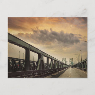 Die Zwillingsbrücken über die Mississippi-Postkart Postkarte