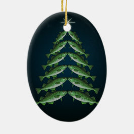 Die zwölf Kabeljaus der Weihnachtsovalverzierung Keramik Ornament