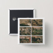 Die zwölf Monate des Jahres: Januar, Februar, Button (Vorne & Hinten)