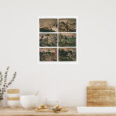 Die Zwölf Monate des Jahres: Januar, Februar, Poster (Küche)