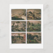 Die Zwölf Monate des Jahres: Januar, Februar, Postkarte (Vorderseite)