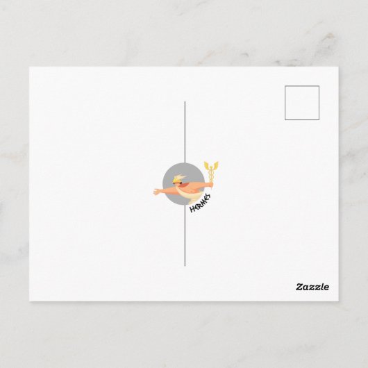 Die zwölf olympischen Götter der griechischen Myth Postkarte (Rückseite)