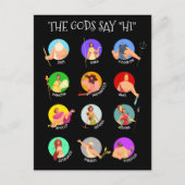 Die zwölf olympischen Götter der griechischen Myth Postkarte (Vorderseite)