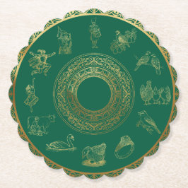 Die zwölf Tage der Grünen Weihnachten Untersetzer