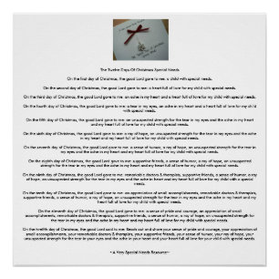 Die zwölf Tage des Weihnachtsspeziellen Bedarfs Poster
