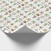 Die zwölf Tage von Weihnachten Geschenkpapier (Ecke)