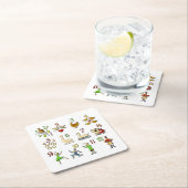 Die zwölf Tage von Weihnachten Rechteckiger Pappuntersetzer (Vor Ort)