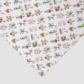 Die zwölf Tage von Weihnachten Seidenpapier (Ausschnitt)