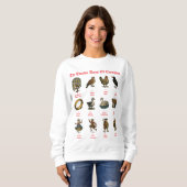 Die zwölf Tage von Weihnachten Sweatshirt (Vorne ganz)