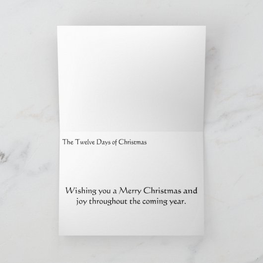 Die zwölf Tage Weihnachten (Innenseite)