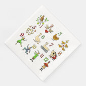 Die zwölf Tage Weihnachten Serviette (Ecke)