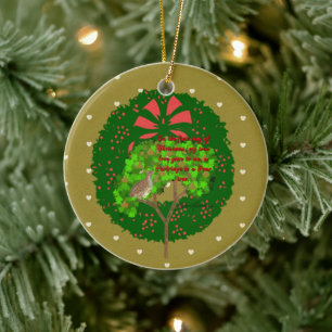 Die zwölf Tage Weihnachtskollektion: Erster Tag Keramik Ornament