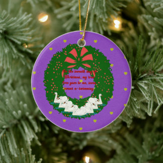 Die zwölf Tage Weihnachtskollektion: Sieben Tage Keramikornament