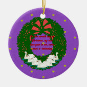 Die zwölf Tage Weihnachtskollektion: Sieben Tage Keramikornament (Vorne)