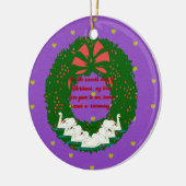 Die zwölf Tage Weihnachtskollektion: Sieben Tage Keramikornament (Links)