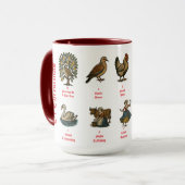 Die zwölf Weihnachtstage Tasse (Vorderseite Links)
