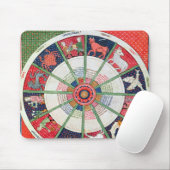 Die zwölf Zeichen des Tierkreises und des Sun Mousepad (Mit Mouse)
