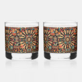 Die zyprische "Aztec Dream"-Rocks-Glasparade Whiskyglas (Rückseite)