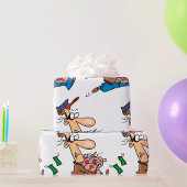 Dieb-Geld Geschenkpapier