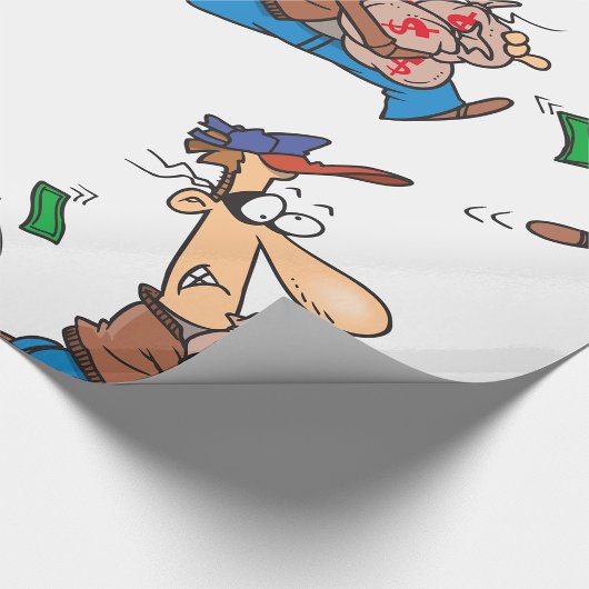 Dieb-Geld Geschenkpapier