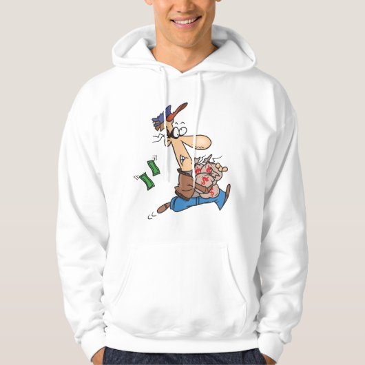 Dieb-Geld Hoodie (Vorderseite)