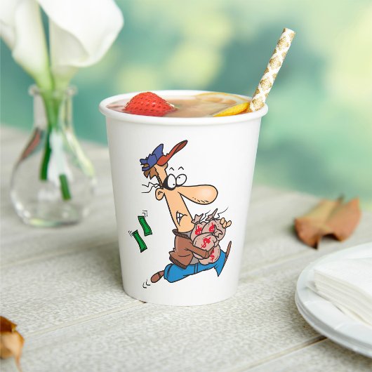 Dieb-Geld Pappbecher