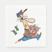 Dieb-Geld Serviette (Vorderseite)