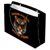 Dieb-Tiger Große Geschenktüte (Rückseite Schrägansicht)