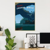 Diebersee erforscht Diebe Haven Poster (Heimbüro)