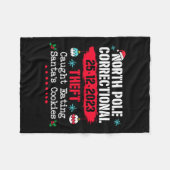 Diebstahl am Nordpol gefangen beim Essen des Weihn Fleecedecke (Vorderseite (Horizontal))