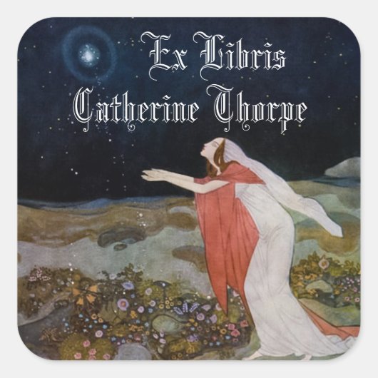 Diebstahl des hellen Buchzeichens Quadratischer Aufkleber (Vorderseite)