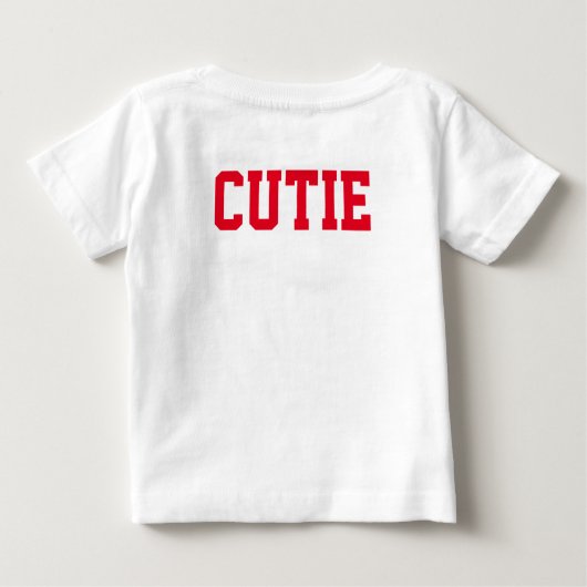 Diebstahl des Herz-Baseball-T-Shirts Baby T-shirt (Rückseite)