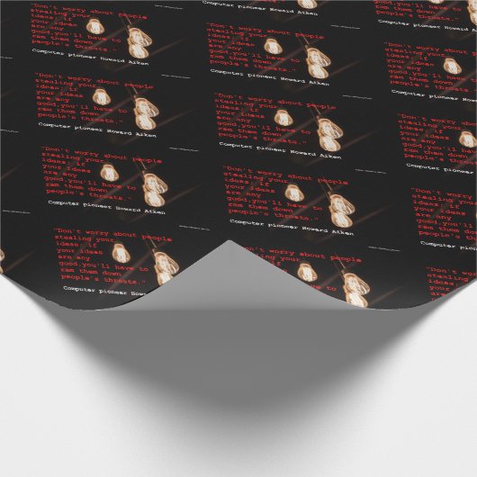 Diebstahl von Ideen Geschenkpapier (Ecke)